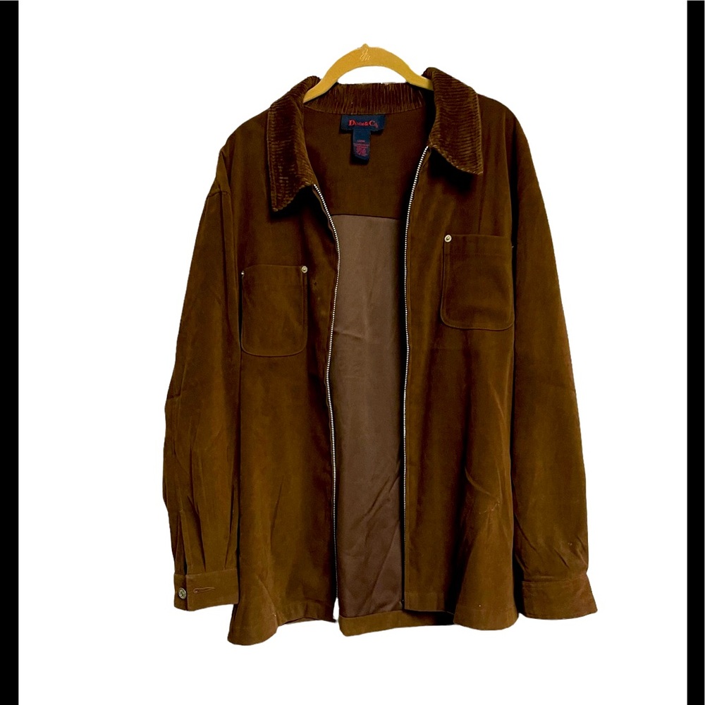 Women’s Denim & Co. Brown Suede-like Jacket Large